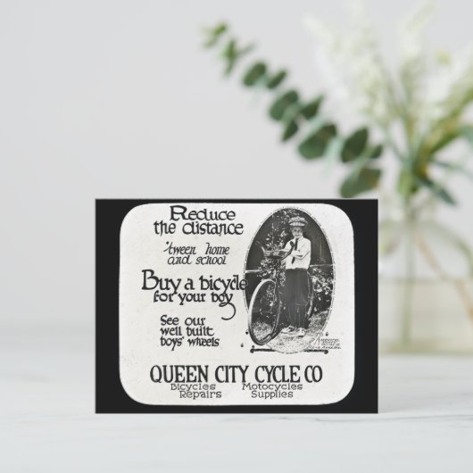 家減らと学校の距離 ポストカード (スタンド正面)