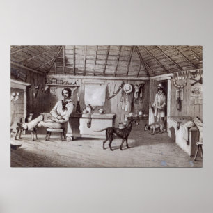 家無断居住者第1 c.1847 ポスター