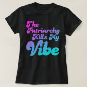 家父長制で命を落とす Tシャツ (デザイン正面)