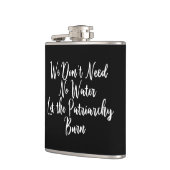 家父長制にフェミニストを巻きおもしろい込む フラスク (左)