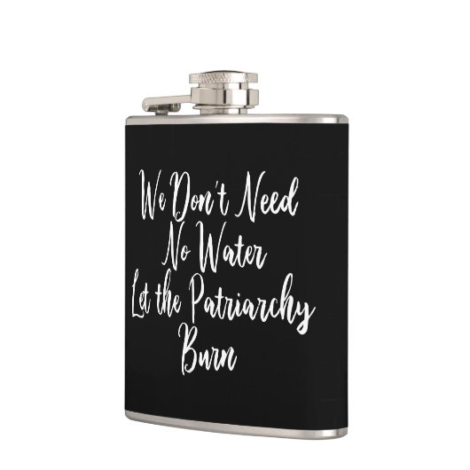 家父長制にフェミニストを巻きおもしろい込む フラスク (左)