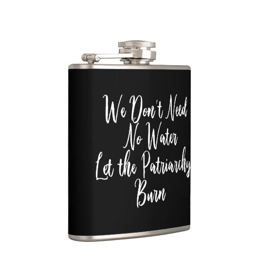 家父長制にフェミニストを巻きおもしろい込む フラスク (右)