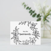 家父長制の六角 – リリー花はがき ポストカード (スタンド正面)