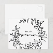 家父長制の六角 – リリー花はがき ポストカード (正面/裏面)