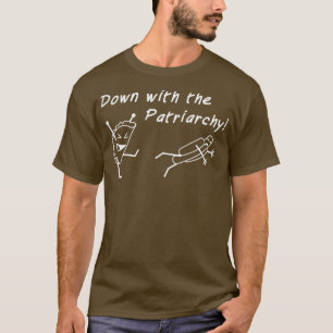 家父長制の白を透明にして Tシャツ