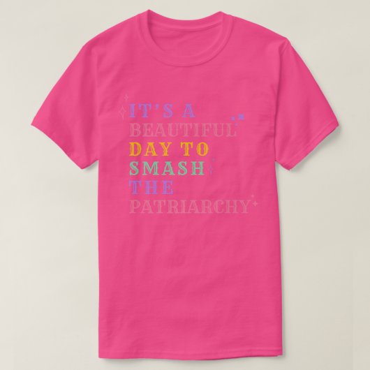 家父長制の道化主義の美的フェミニストを粉砕する Tシャツ (デザイン正面)