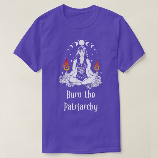 家父長制の魔女ヨガを焼く362 Tシャツ (デザイン正面)