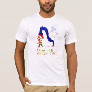 家父長制はずかずかと歩きます Tシャツ