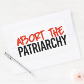 家父長制を中止する 長方形シール (封筒)