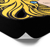 家父長制を取り除こうかわいいレトロフェミニスト ポスター (角)