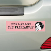 家父長制を取り除こう バンパーステッカー (車上)