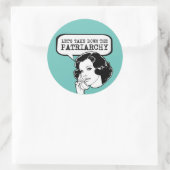 家父長制を取り除こう ラウンドシール (バッグ)