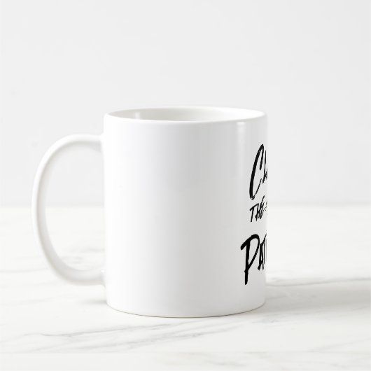 家父長制を引き締める コーヒーマグカップ (左)