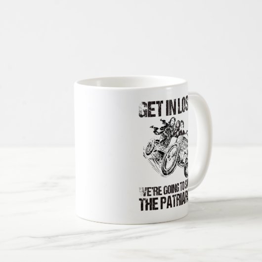 家父長制を打ち破る コーヒーマグカップ (正面右)