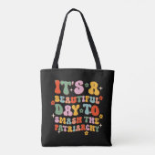 家父長制を破るのは美しい日だ トートバッグ (裏面)