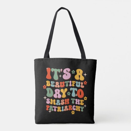 家父長制を破るのは美しい日だ トートバッグ (裏面)