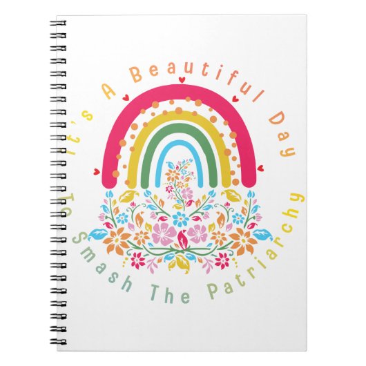 家父長制を破るのは美しい日だ ノートブック (正面)