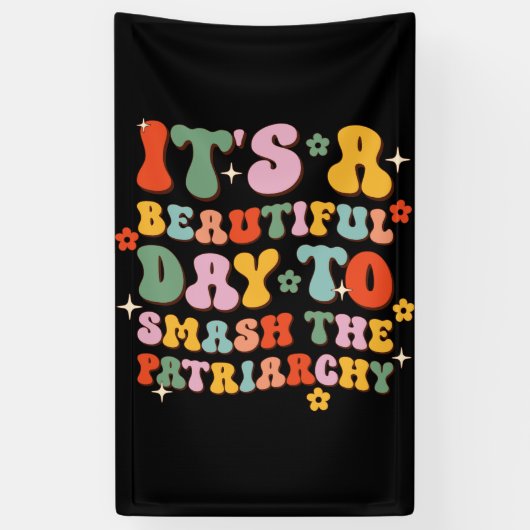 家父長制を破るのは美しい日だ 横断幕 (縦)