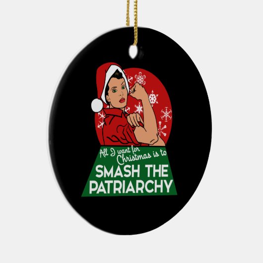 家父長制を破るクリスマス セラミックオーナメント (右)