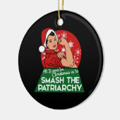 家父長制を破るクリスマス セラミックオーナメント (左)