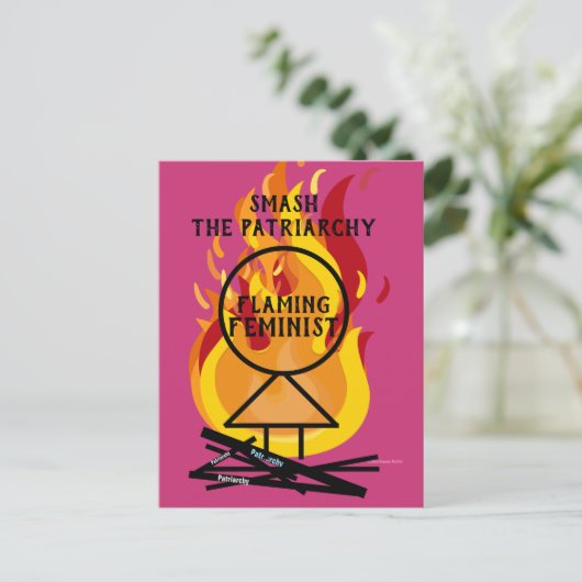 家父長制を破る激しいフェミニスト15 ポストカード (スタンド正面)