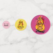 家父長制を破る激しいフェミニスト コンフェッティ (裏面)