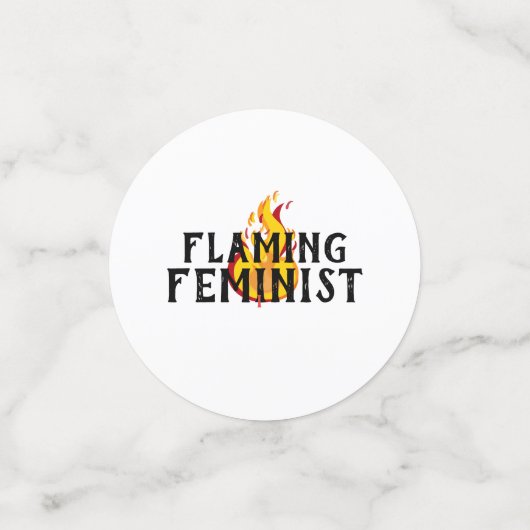 家父長制を破る激しいフェミニスト コンフェッティ (スモール正面)