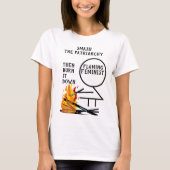 家父長制を破る燃えるフェミニスト9 Tシャツ (正面)