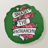 家父長制を破る ラウンドクッション (裏面)