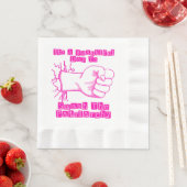 家父長制を破る 縁ありランチョンナプキン (インサイチュ)