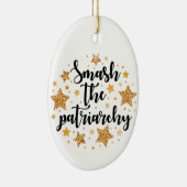 家父長制を破れオーナメント セラミックオーナメント (右)