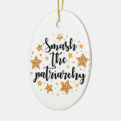 家父長制を破れオーナメント セラミックオーナメント (左)