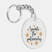 家父長制を破れキーチェーン キーホルダー (正面左)