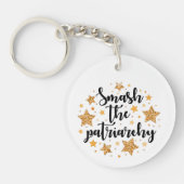 家父長制を破れキーチェーン キーホルダー (正面)