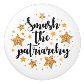 家父長制を破れノブ セラミックノブ (正面)