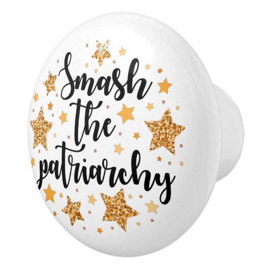 家父長制を破れノブ セラミックノブ (右)