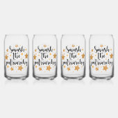 家父長制を破れ眼鏡 ガラス缶 (正面)