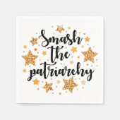 家父長制を破れ紙ナプキン スタンダードカクテルナプキン (正面)