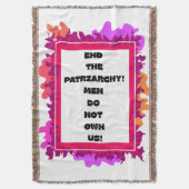 家父長制を終わらせろ！ スローブランケット (正面縦)