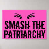 家父長制ピンクフェミニスト引用文を破るクール ポスター (正面)