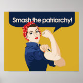 家父長制フェミニストことわざを破る ポスター (正面)