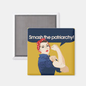 家父長制フェミニストことわざを破る マグネット (正面/裏面)