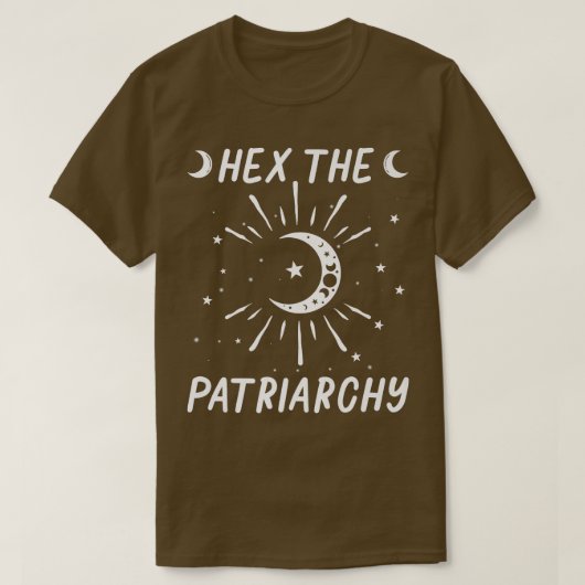 家父長制フェミニストの魔女 Tシャツ (デザイン正面)