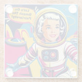 家父長制フェミニストをぶち壊そう ガラスコースター (裏面)