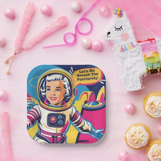 家父長制フェミニストをぶち壊そう ペーパープレート (パーティー)