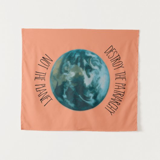 家父長制フェミニストを倒す タペストリー (正面(横))