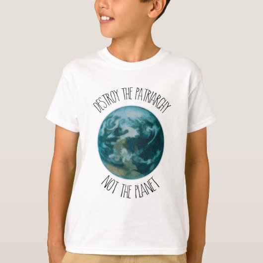 家父長制フェミニストを倒す Tシャツ (正面)