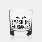 家父長制フェミニストを破クールる ウイスキーグラス (正面)