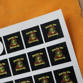 家父長制フェミニストメドゥーサをペトリフする ラウンドシール