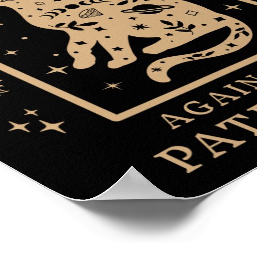 家父長制フェミニスト猫に対する子どものいない猫の女性 ポスター (角)